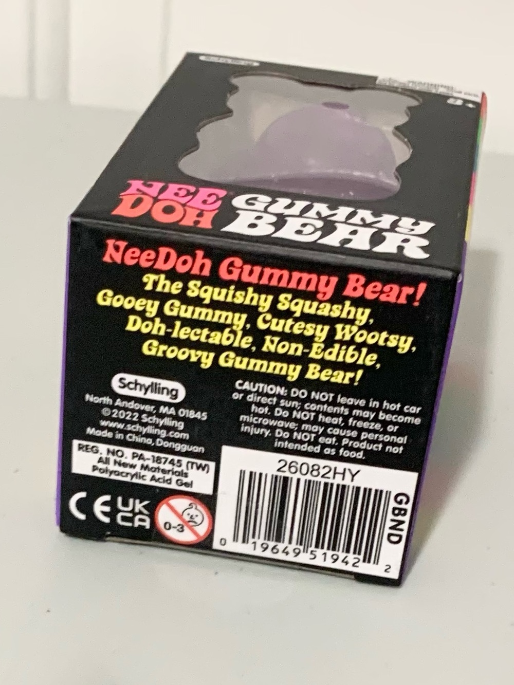 Needoh Gummy Bear Purple NEW SEALED NEE DOH - Picture 3 of 3